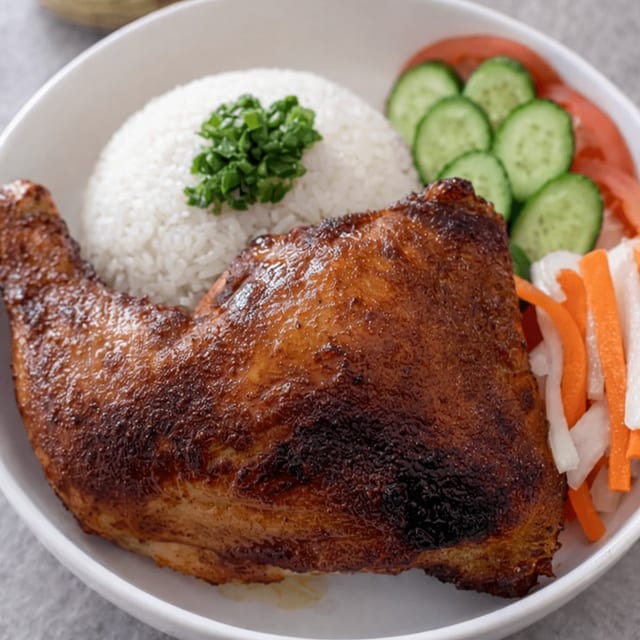 Fried Chicken with Rice.