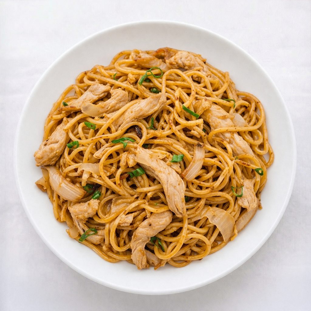 Lo Mein Noodle Stir Fried.