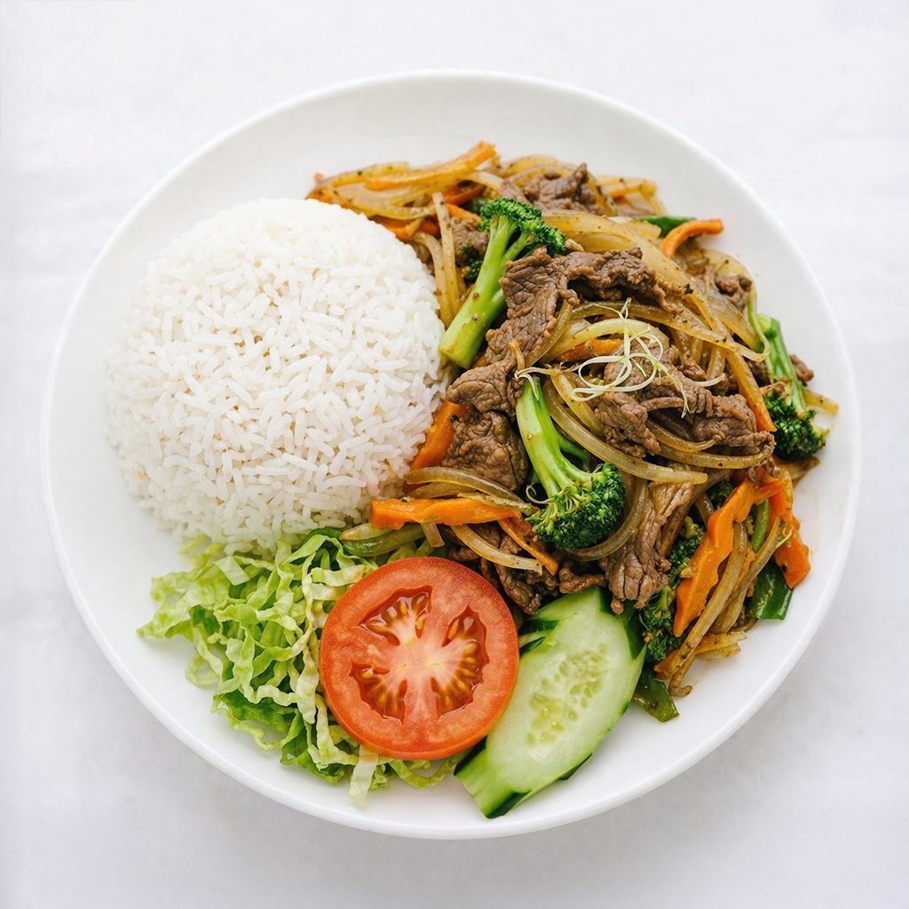 Lemongrass Stir Fried with Rice (Com Xao Xa).