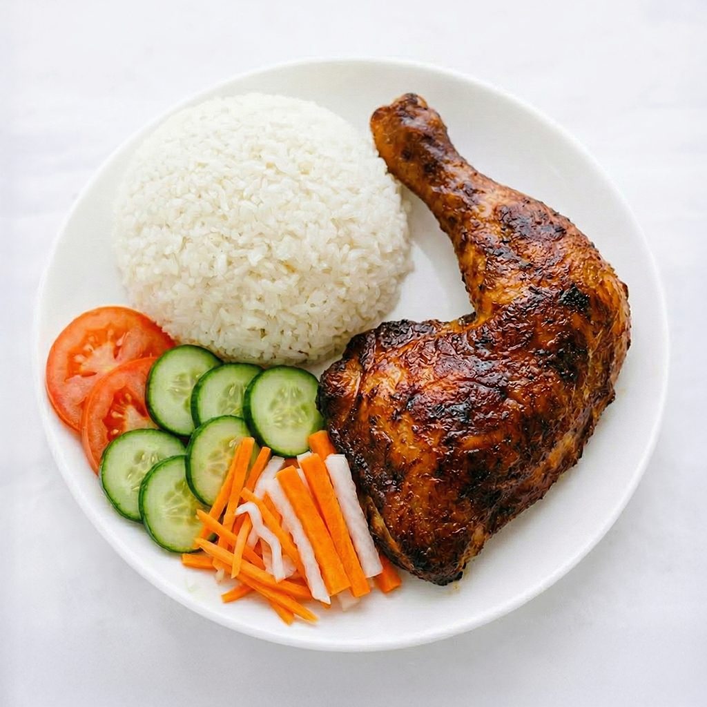 Fried Chicken with Rice.